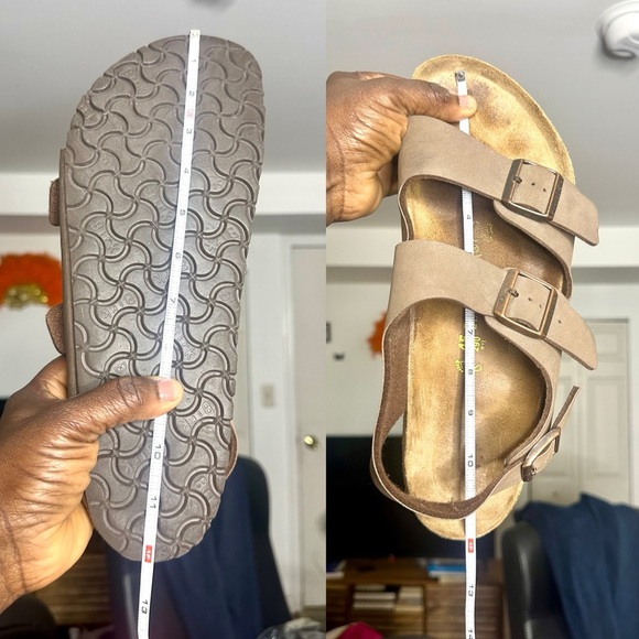 Birkenstock Milano‎ Men’s Leather Sandals Size 45 US M12  Mocha - Picture 17 of 17